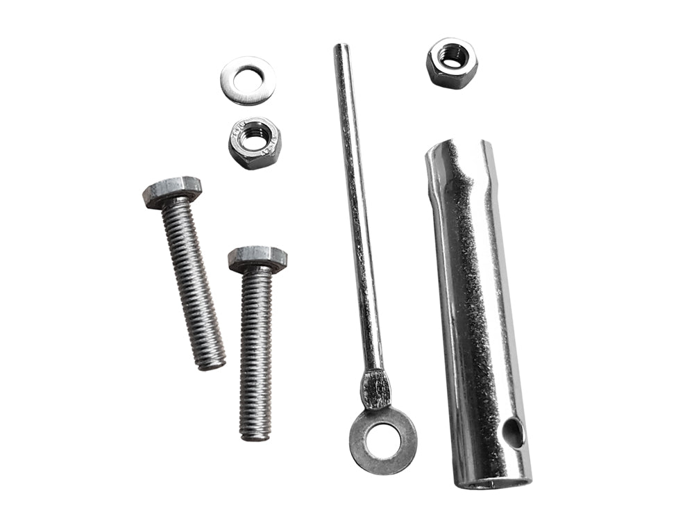 KAHRS WPC Zaun Pfostenanker zum Einbetonieren, für Alu-Pfosten, Schwarz beschichtet, inkl. Schrauben