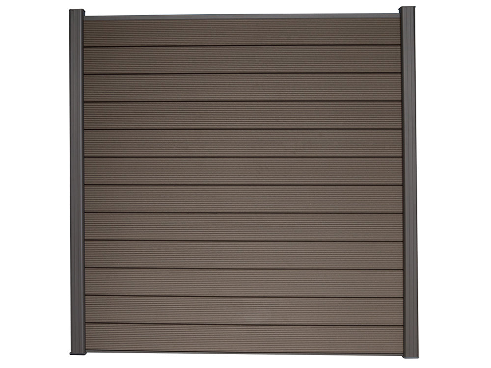 KAHRS WPC Sichtschutzzaun Gartenzaun Lübeck 180x180 cm - verschiedene Farben (Anthrazit)