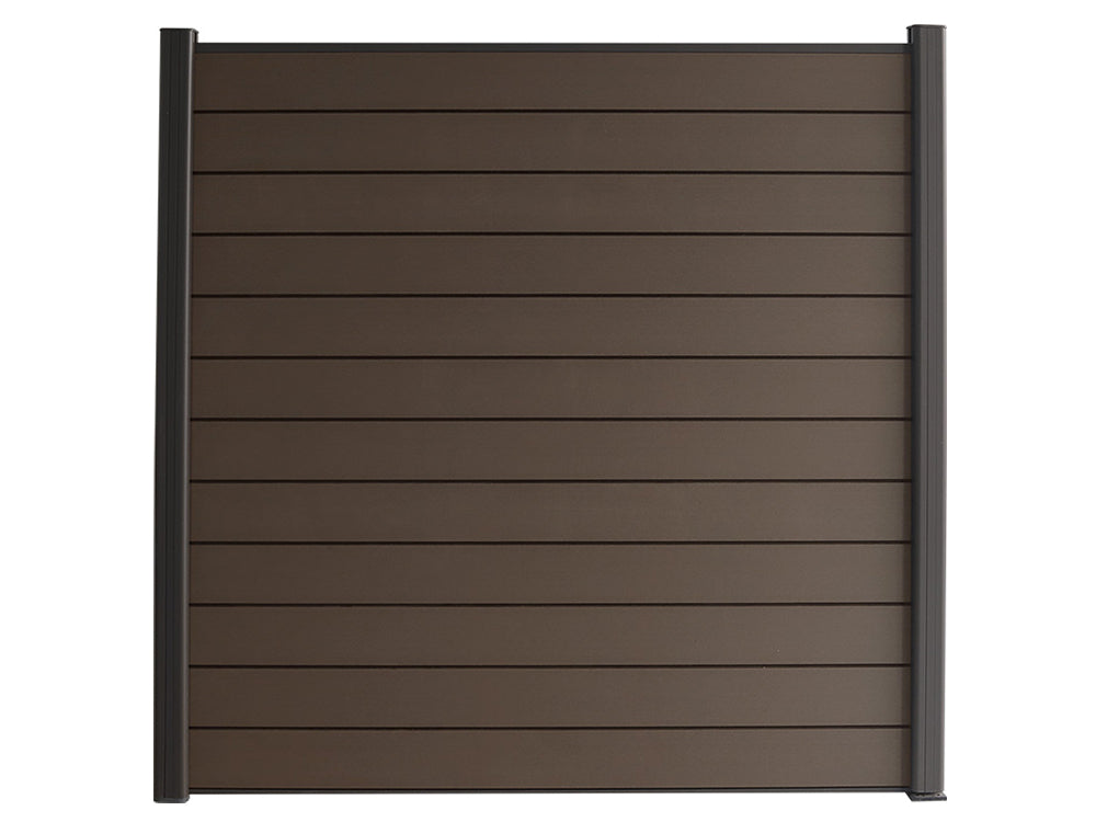 KAHRS WPC Sichtschutzzaun Gartenzaun Lübeck 180x180 cm - verschiedene Farben (Anthrazit)