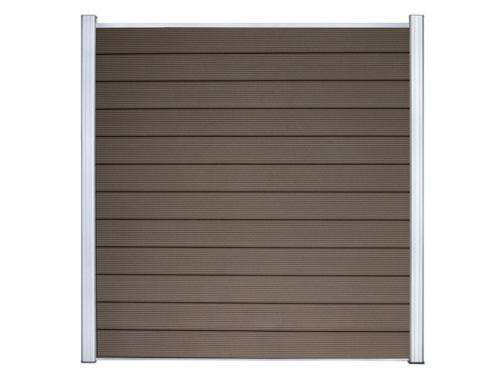 KAHRS WPC Sichtschutzzaun Gartenzaun Lübeck 180x180 cm - verschiedene Farben (Silber)