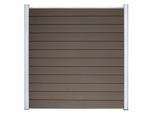 KAHRS WPC Sichtschutzzaun Gartenzaun Lübeck 180x180 cm - verschiedene Farben (Silber)