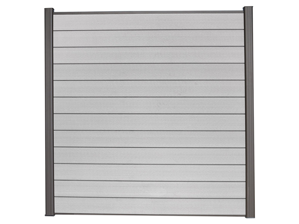 KAHRS WPC Sichtschutzzaun Gartenzaun Lübeck 180x180 cm - verschiedene Farben (Anthrazit)