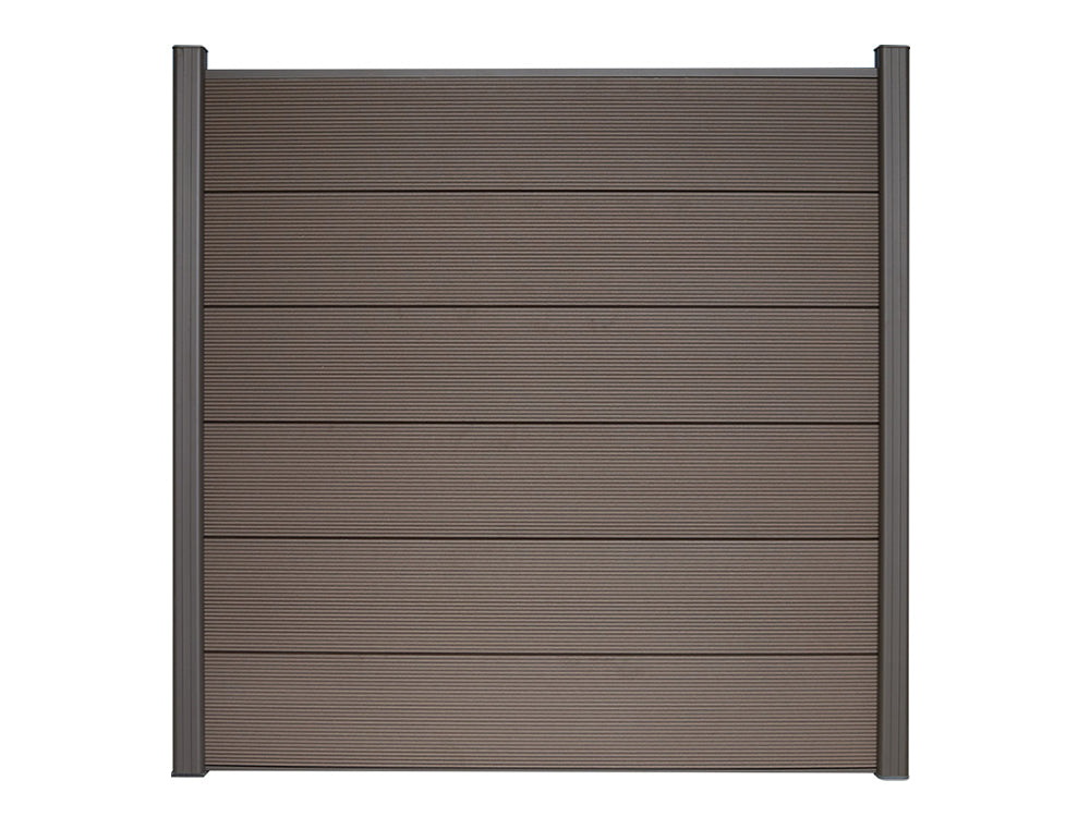 KAHRS WPC Sichtschutzzaun Gartenzaun Lübeck XL 180x180 cm - verschiedene Farben (Anthrazit)