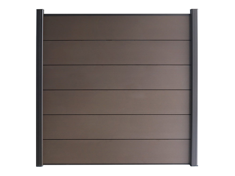 KAHRS WPC Sichtschutzzaun Gartenzaun Lübeck XL 180x180 cm - verschiedene Farben (Anthrazit)