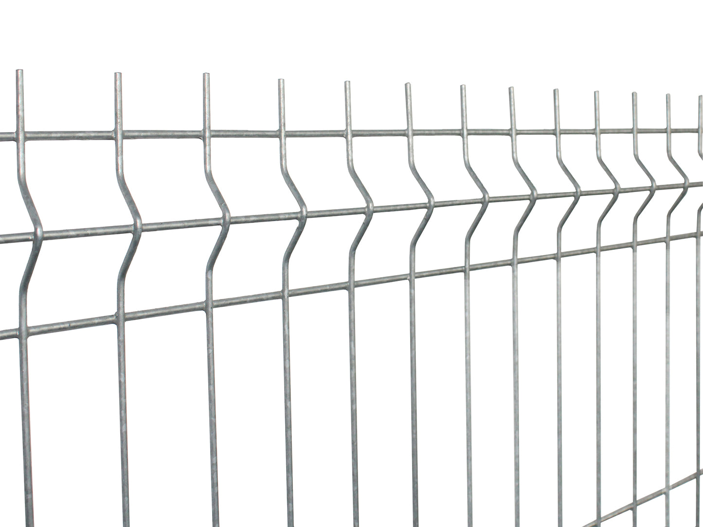 Einstabmattenzaun installiert im Garten, witterungsbeständig, pflegeleicht und langlebig